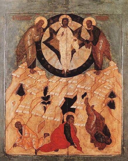 unknow artist Icon of the Transfiguration oil painting image